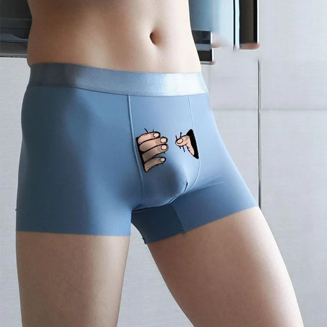 Banana Cartoon Funny Underpants Breathbale Panties Male Underwear Print  Shorts Boxer Briefs - AliExpress