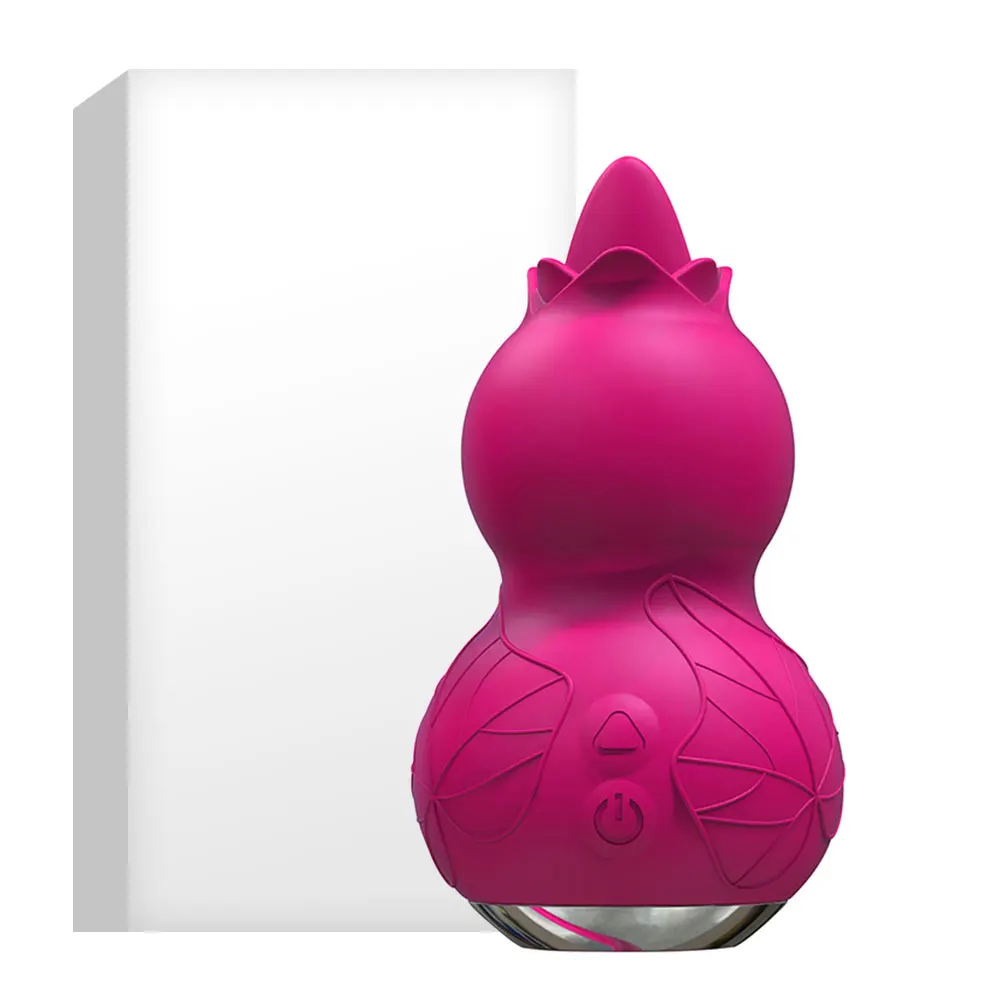 Thrusting Tongue Licking Dildo Vibrator 2 In 1 Vibrating Egg Clit_voghion.com
