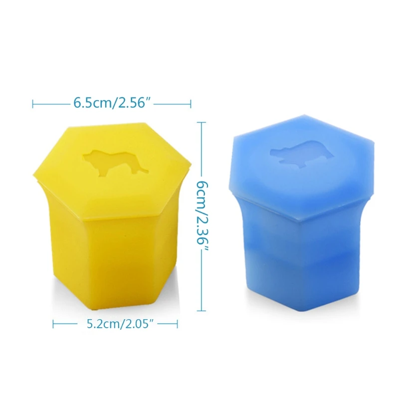 3D Animal Mold Silicone Freezer Lion & Hippo Cup Friendly DIY Molds Maker for Whiskey Cocktail and Any Drink