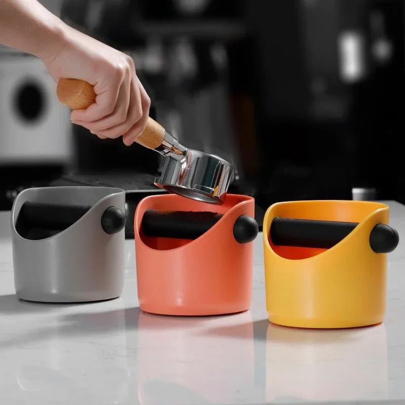 Coffee Knock Box Espresso Grounds Container Anti Slip Powder Beveled Residue Dump Bin Bucket  Barista Accessories Maker Tools