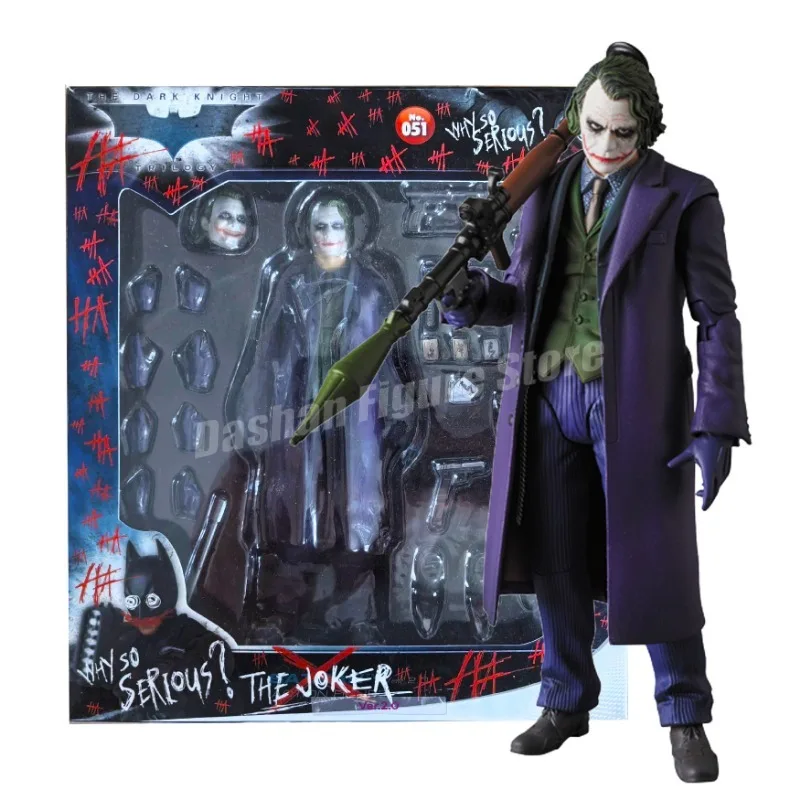 マフェックス No.51 MAFEX THE JOKER Ver.2.0 Mafex The Joker Ver.2.0 Action Figure Dark Knight Figurine Movable
