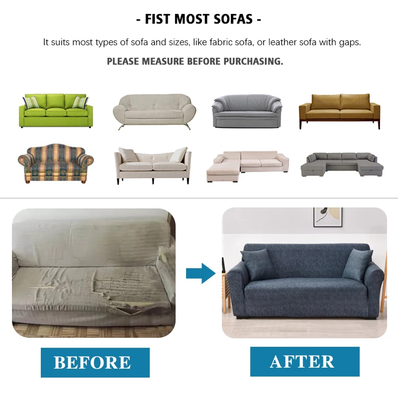 Texture Pattern Sofa Covers for Living Room All-inclusive Elastic Chair Couch Corner Sectional Sofa Cover Furniture Slipcover 3