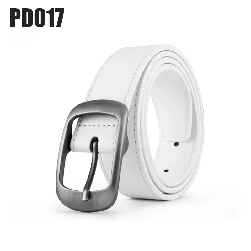 PGM Women's Golf Belt Korean Style All Match Belt Buckle 3 Colors Black Red White Microfiber Sports PD017
