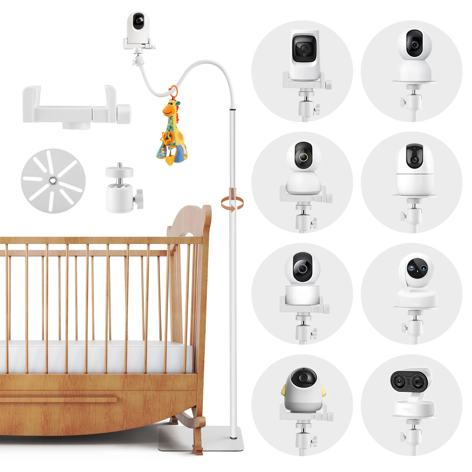 Supporto universale per baby monitor GHB, supporto per fotocamera per baby monit