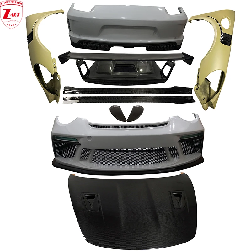 Z-Art 2012-2015 911 Kit Carrozzeria Gt3X Per Kit Carrozzeria Lifting 991 Per Kit Carrozzeria Aerodinamica Porsche 911 Per Kit Styling Auto 991.1