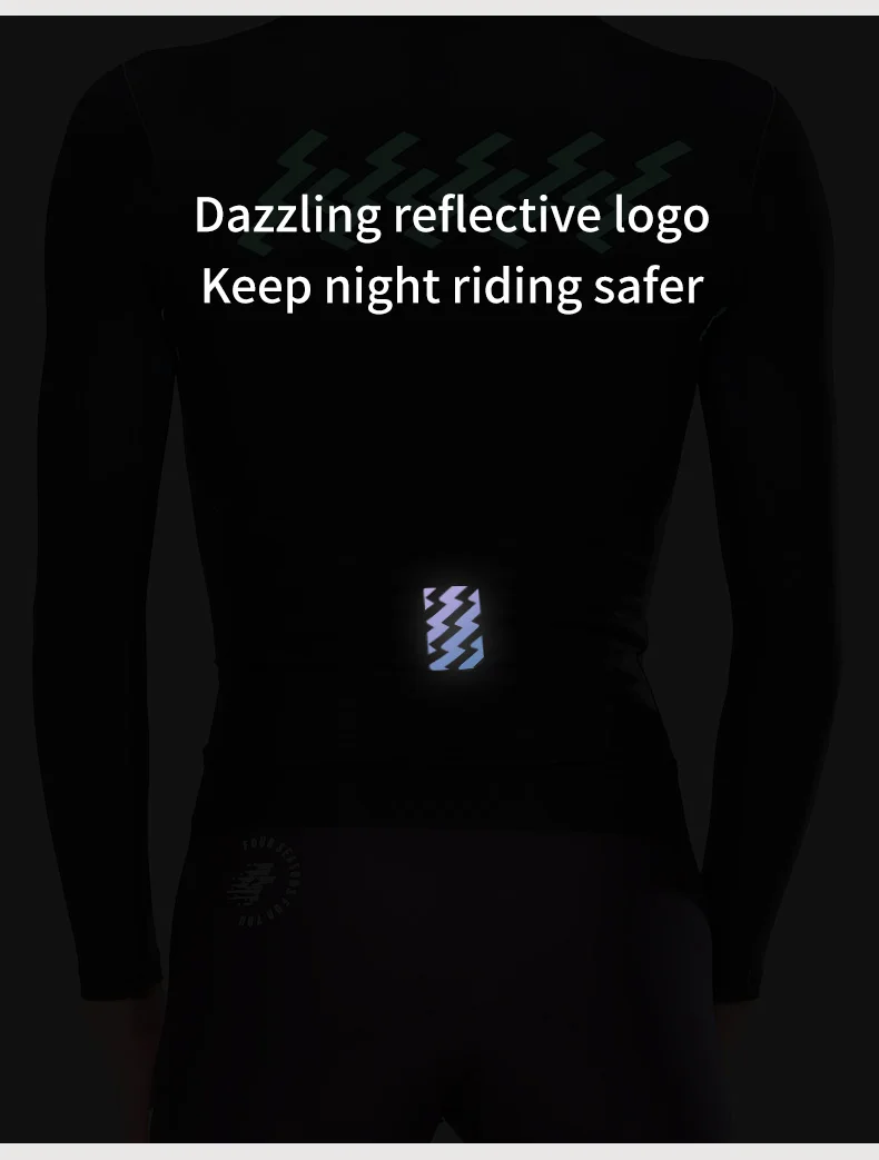 LAMEDA Radtrikot, atmungsaktiv, schnell trocknend, langärmelig, Rennrad-Shirt, Reiten, Radfahren, Sommer, Herren-Fahrradbekleidung – Detail 5
