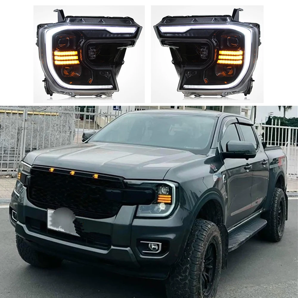 Auto Headlights Assembly 4wd Modified Led Head Lamp For Ford Ranger T9 2022  2023 2024 XL XLS XLT Wildtrak Sport - AliExpress
