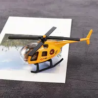 1Pcs New Children Helicopter Toy Alloy Airplane Model Simulation Metal Flying Model Toy Sound and Light Kids Gift 2
