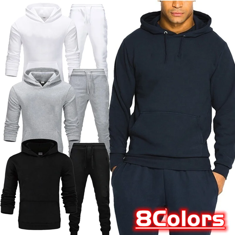 Men /Women Hoodies Pants 2Pcs/Sets Sweatshirt Sweatpants Male Gyms Fitness Tops Trousers Joggers Sportswear Tracksuits trending men zipper hoodies pants 2pcs sets sweatshirt sweatpants male gyms fitness tops trousers joggers sportswear tracksuits