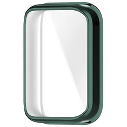 Silicone Protective Wristband Bracelet with Case for Mi Band 9 Pro (Green Case)
