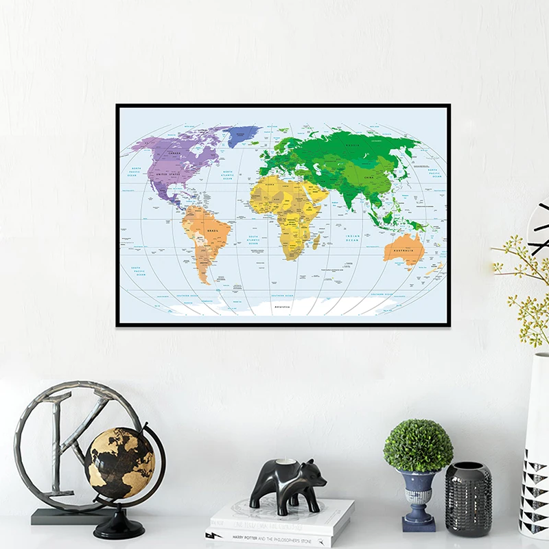 Рисунок 4 - 59*42 см мировая политическая карта