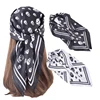 New Skull Head Printed Temperament Versatile 70 Small Scarf Square Scarf Headband Professional Decorative Scarf 1