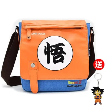 Anime Dragon Ball Goku Messenger Bag uomo Tide Brand Student Casual Fashion Trend Anime borsa a tracolla in tela periferica