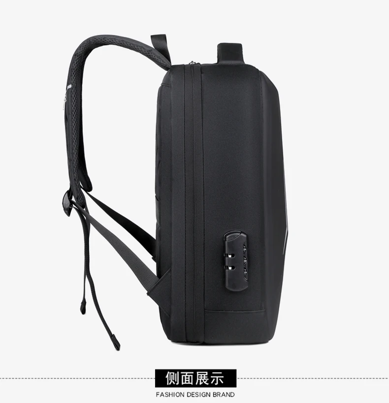 Mens LBackpack Waterproof Anti theft with USB Port Stylish Design Large Capacity Comfortable Straps Ideal for Work and Travel