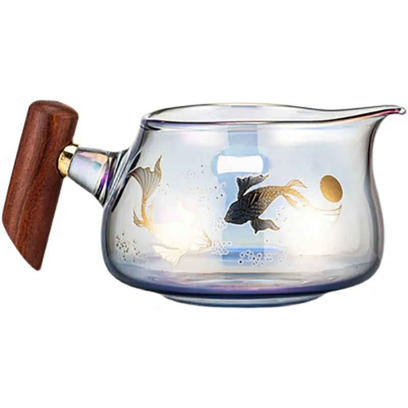 Colorful Glass Teacup Set, Tea Cup, Gaiwan, Leak, Chinese Kung Fu Tea Ceremony Set, Coffee Mug, Office and Home Use