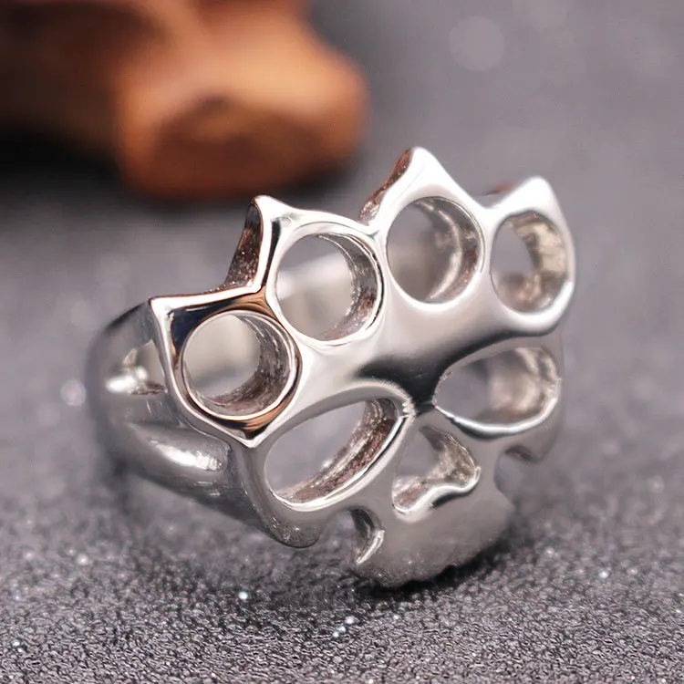 Brass Knuckle Ring | Heavy Metal Knuckle Duster Punch