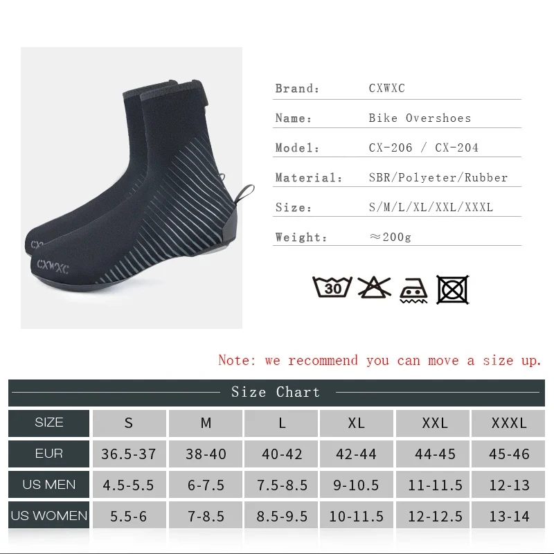 Thermal Cycling Shoe Cover Bike Overshoe Cold Weather for Men Women Waterproof Road Mountain Bicycle Booties Neoprene bicycle shoe covers