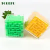 TOBEFU 3D Maze Magic Cube Transparent Six-sided Puzzle Speed Cube Rolling Ball Game Cubos Maze Toys for Children Educational 6