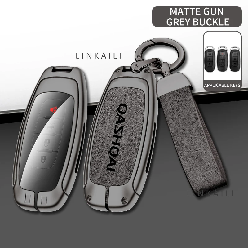 동풍 닛산 캐시카이 2015 2016 2019 2021 2022, 수동 자동 자동차 키 가방, 가죽 자동차 키 커버 액세서리