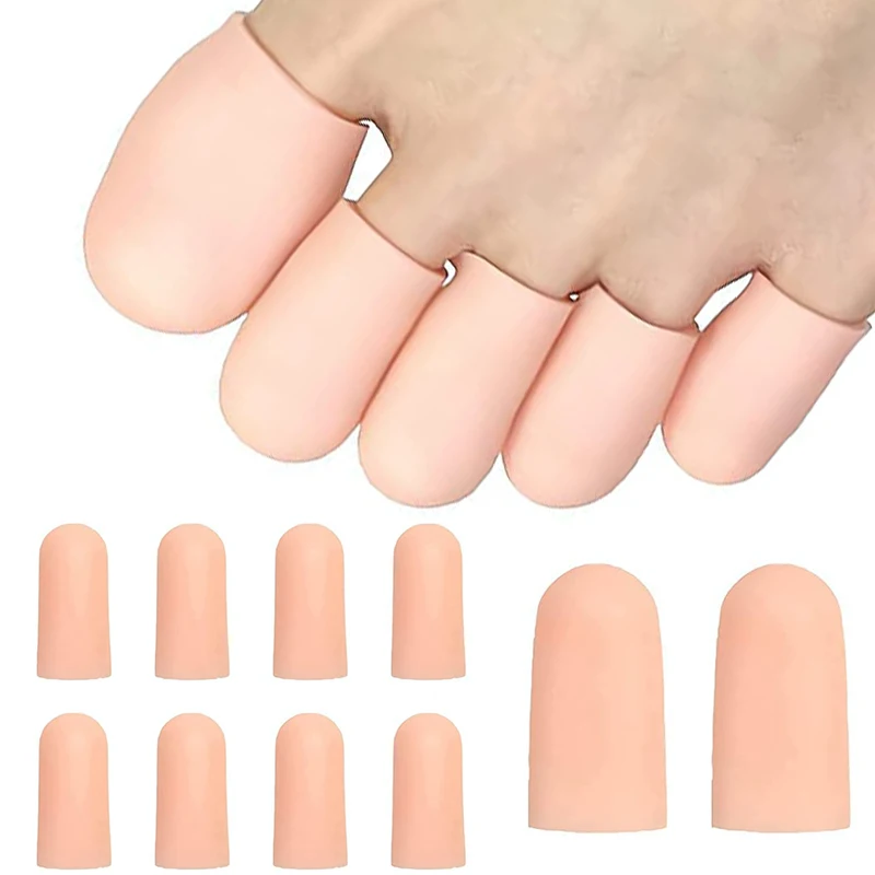 10pcs/5Pairs Silicone Toe Cap Protector Cover Thumb Sleeve Corn Blisters Pain Relief Gel Toe Tube Bunion Correction Foot Care new original 5pairs 10pcs lot 2sa1491 a1491 2sc3855 c3855 to 3p silicon npn pnp audio amplifier transistor