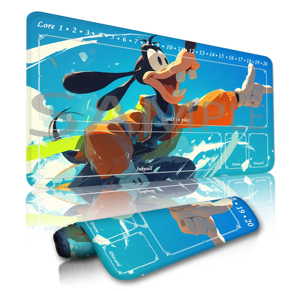 

Lorcana Playmat Free Storage Bag Size 24X14IN Trading Card Game Protective Mats Scratch-Resistant Durable 8