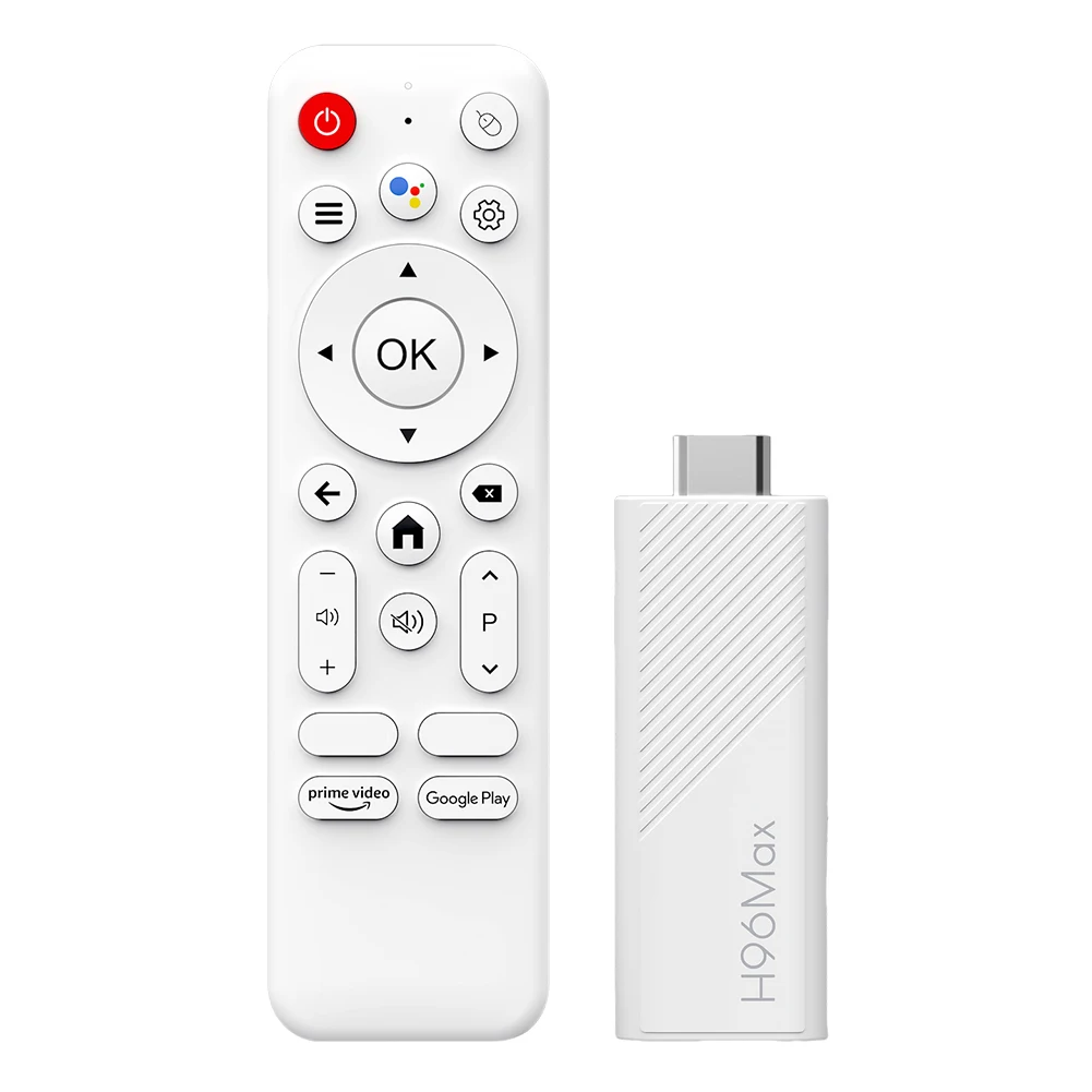 2025 New H96 MAX H313 Mini TV Stick Android 14 Smart TV Box 2GB 16GB Wifi6 BT 4K HD Google Voice Media Player 2.4G 5G TV Stick
