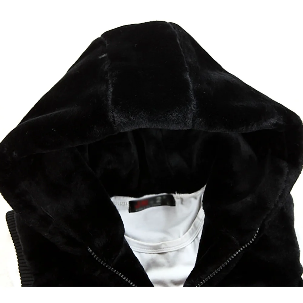 ZOZOWANG 2023 Autumn Vest Men Winter Thick Men's Vest Jacket Warm Fleece Casual Sleeveless Hooded Vest Male Vest Coat Outwear