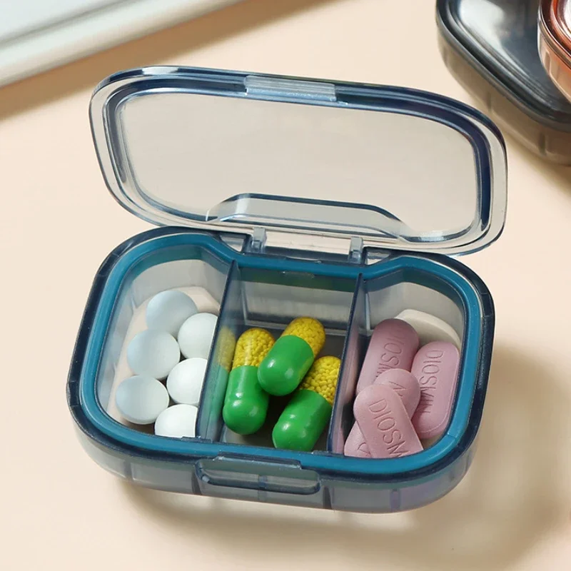 Compact Portable Pill Organizer and Storage Box