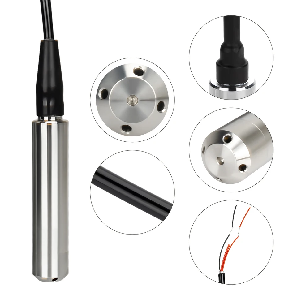 QDY30A-B Füllstandssensor – 4–20 MA, 0–10 V, RS485 & 0–3,3 V Ausgang, Messbereich Bis 500 M, Tauchbar