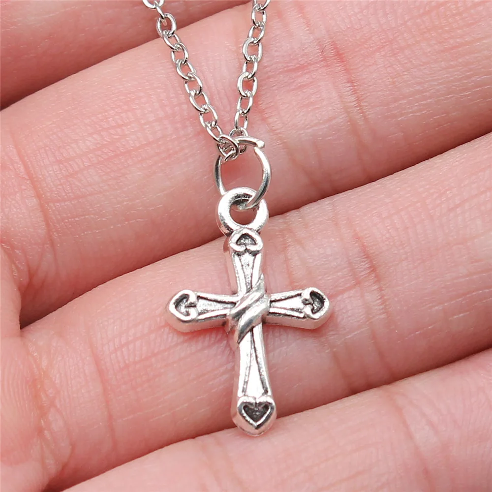 Sterling Silver 20mm Cross Pendant | Pascoes