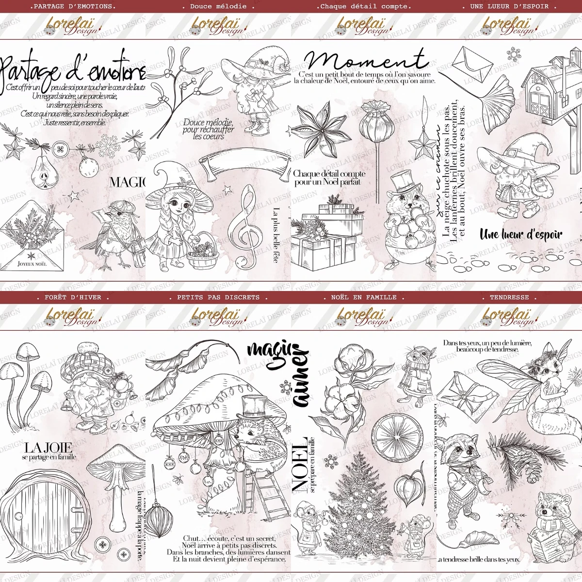 Bear Chef Rabbit French Stamps For Scrapbook Diary Decoration Embossing Template Diy Greeting Card Handmade 2025 New