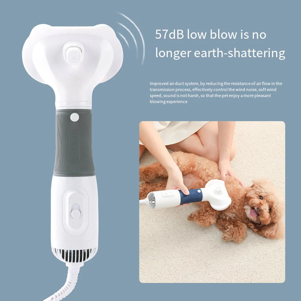 110V 220V Puppy Pet Hair Dryer Dog Drying Brush Hair Comb Dog Grooming Hairdressing Pulling Machine Blower Dog accessorie 강아지 애견