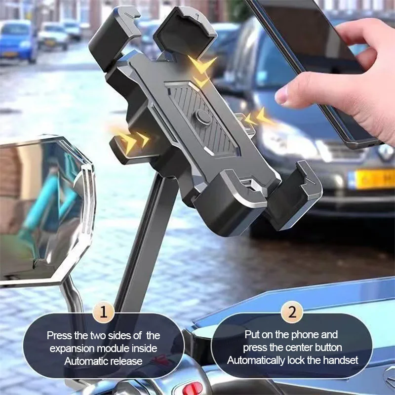 Baby Stroller Handlebar Phone Holder Universal Motorcycle Handle