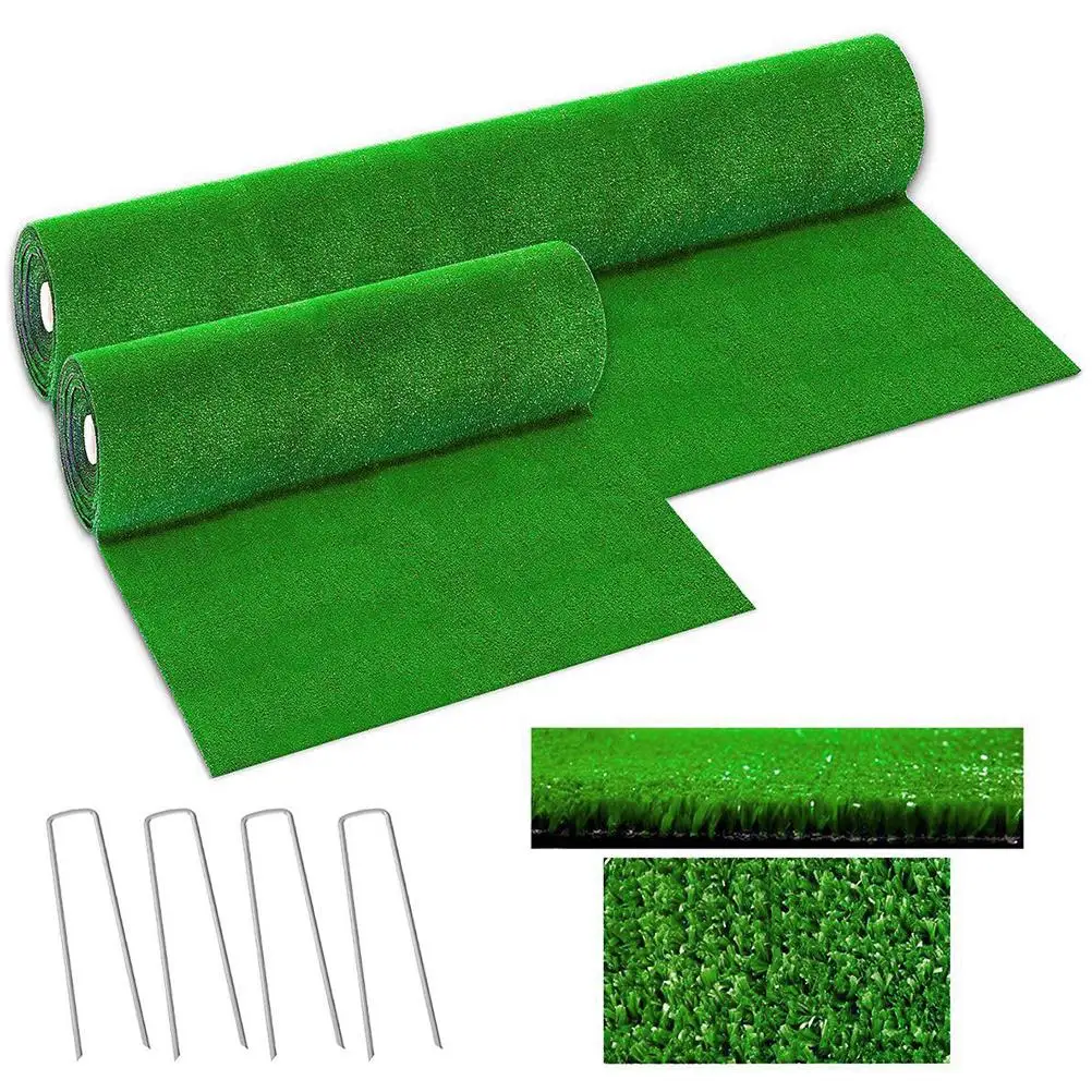 Simulation Artificial Lawn Grass Carpet 1 Roll 1*2m Plastic Fake Lawn Graden Balcony Courtyard Indoor Outdoor Decoration