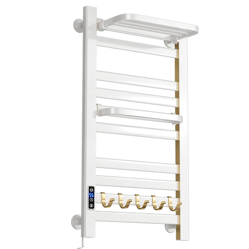 

Intelligent electric towel rack Household bathroom towel drying rack Perforation-free bathroom shelf