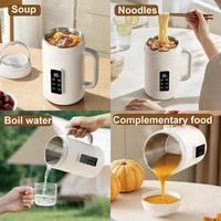 Bouilloire électrique 800 ml, cuiseur à porridge programmable, pot spécial portable en acier inoxydable 304, tasse santé multifonctionnelle, cuiseur à riz 500W 2