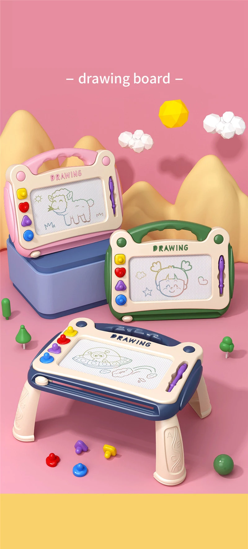 Kids Magnetic Drawing Board
