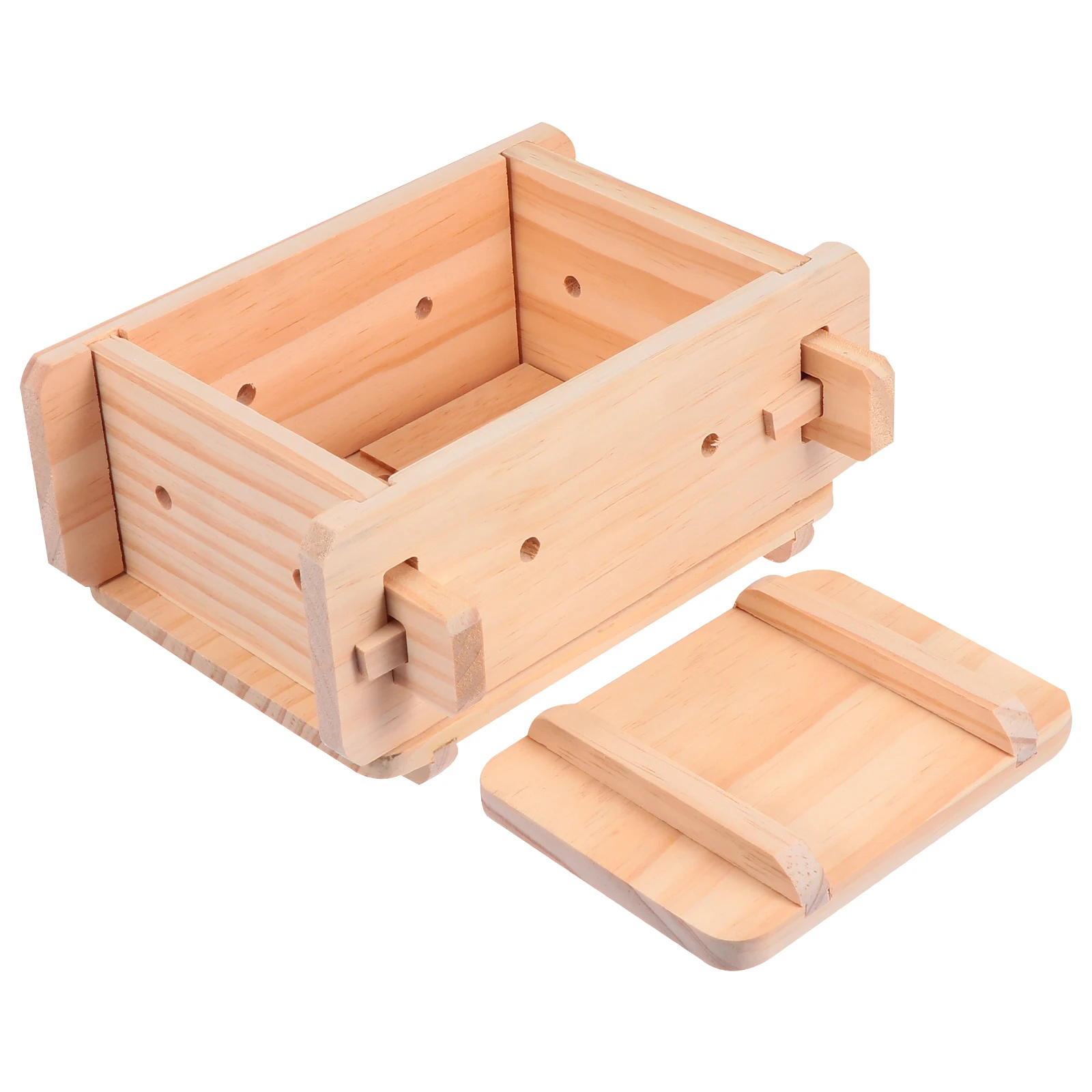 

1 Set Wooden Tofu Mould Kitchen Homemade Soy Curd Making Tools Tofu Mold Tofu Presser Drainer Kitchen Tools Gadgets for Home