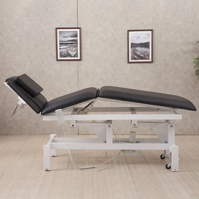 Chiropractic Folding Massage Bed Cosmetology Table Examination Massage Bed Electric Camas Quiropracticas Portatil Furniture