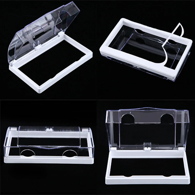 Electric Outlet Cover Box Waterproof Sticky Wall Socket Cover Double Position Thickened Babyproof Outlet Plug