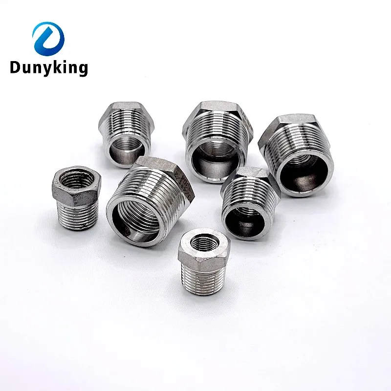 Tonifying Heart Reducer Bushing 1/8" 1/4" 3/8" 1/2" BSP Male/Female Thread SS304 Stainless Steel Pipe Fittings for Water Gas Oil