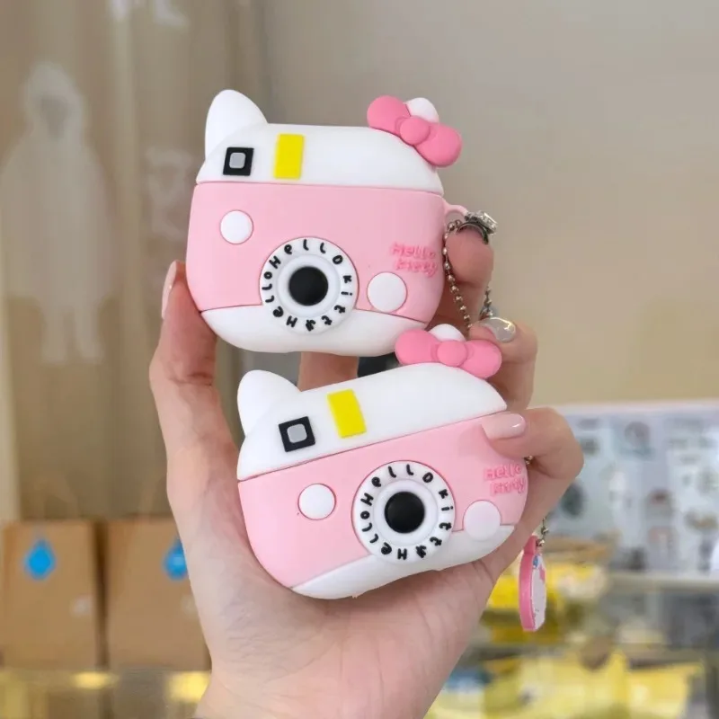 

Чехол для наушников Kawaii Hello Kitty для Камеры Apple AirPods 1 2 3 поколения Airpods Pro беспроводные Bluetooth наушники