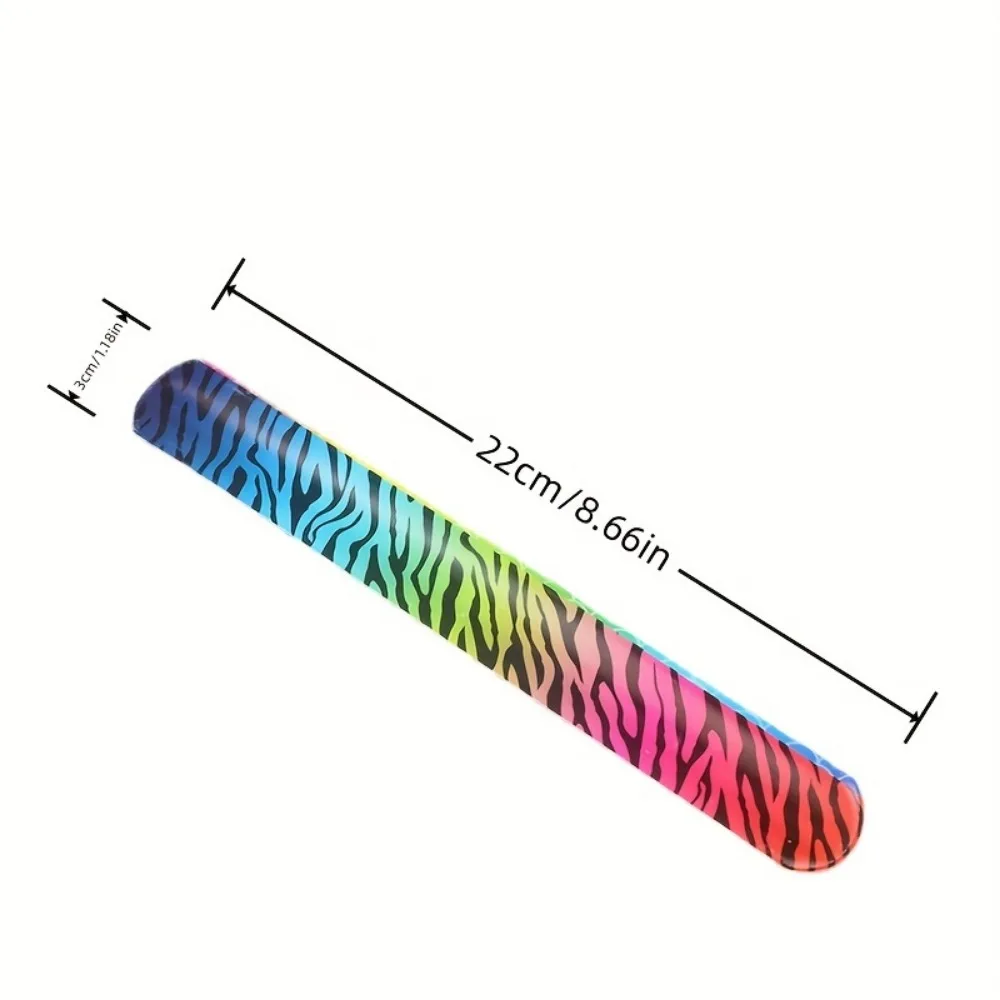 Colorful Hearts Animal Print Design Retro Slap Bands 50/100Pcs Kids Adults Birthday Classroom Gifts Easter Carnival Party Favors party toys toy gift filler