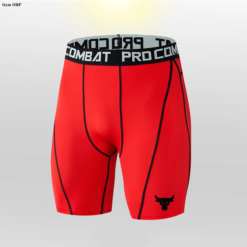 Quick Dry Compression Running Tights Gym Fitness Shorts with Men Sportswear Short Leggings Elastic  Sportshorts 3