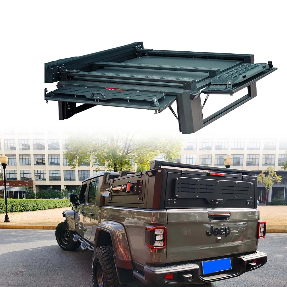 

4x4 Pickup Accessories Aluminum Alloy Truck Bed Rack System Gladiator Hardtop Topper Canopy for Jeep