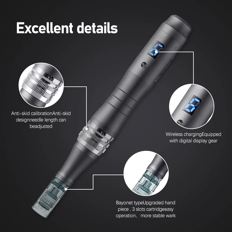 Electric Dr.Pen M8 Wireless Microblading Derma Pen Skin Care Kit Microneedle Therapy Rolling Lips Tool Needling Micro Tool