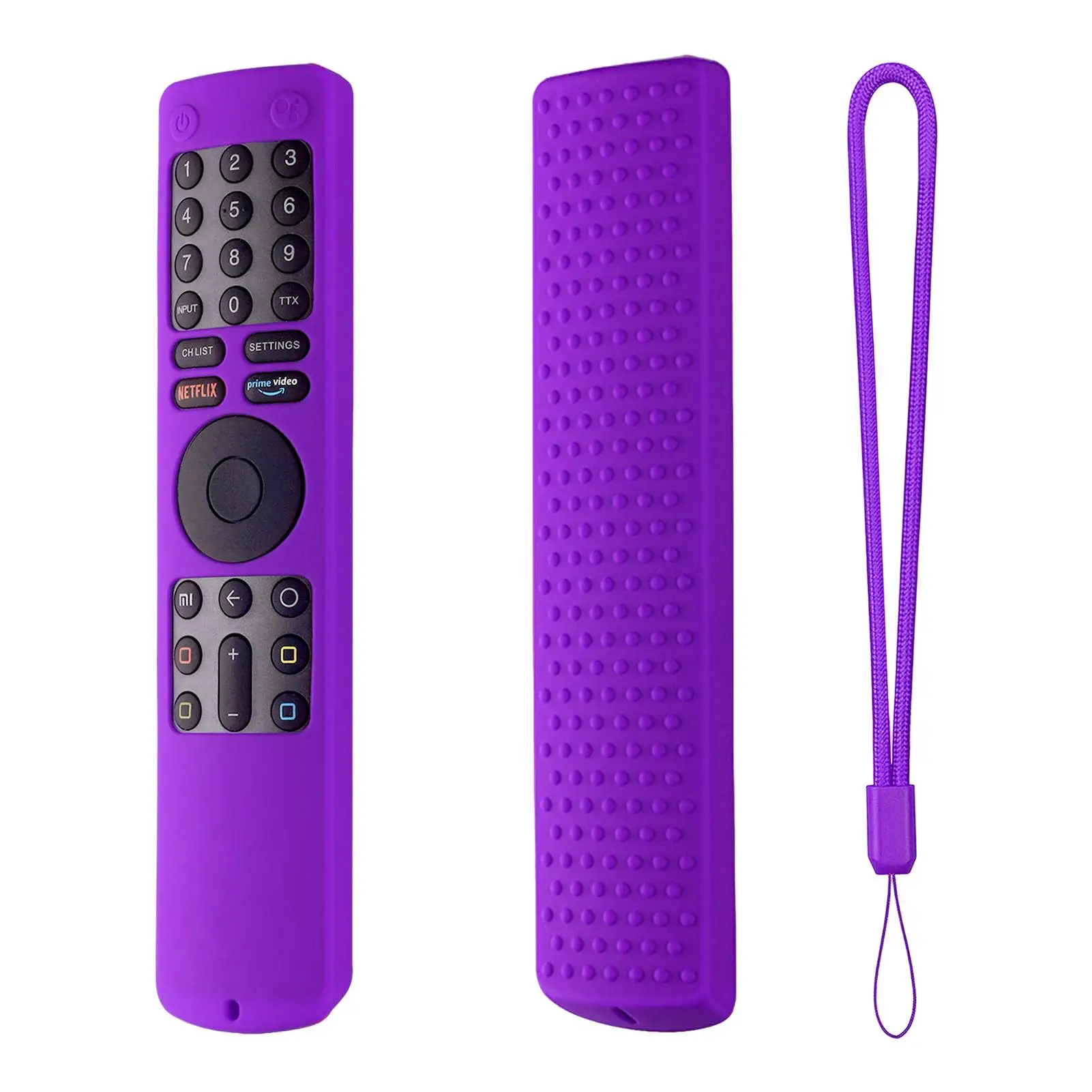 Description Picture 4 of itemRemote Control Case for Iconic Brand Mi 4S TV Remote Cover Silicone Protective Shockproof Protector With Lanyard Control Holder