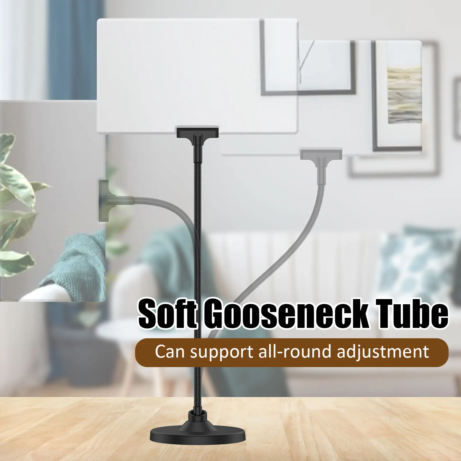 4X Magnifying Glass with Stand, 10"x6" Flexible Gooseneck Magnifying Glass, Large Page Magnifier for Reading Small Prints