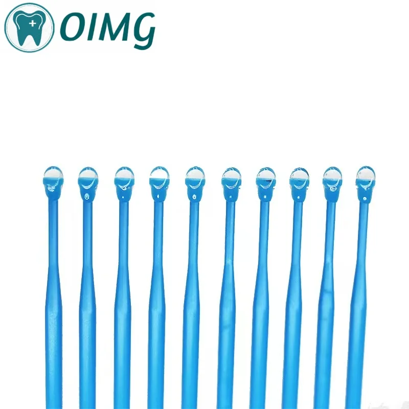 40pcs/bag Dental Applicator Sticks Adhesive Tip for Tooth Crown Porcelain Veneer Disposable Dental Materials Brush Applicator