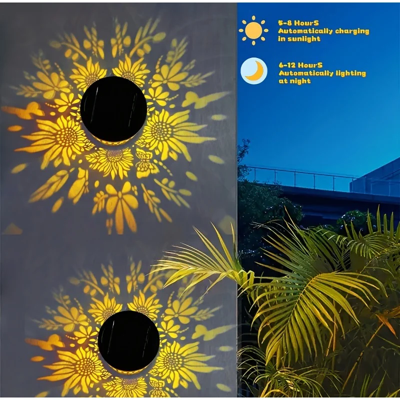 Solar Mandala Wall Light - Outdoor Ambient Decor